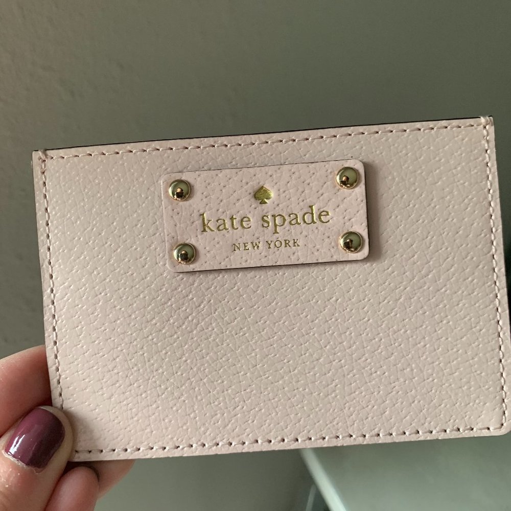 Pink Kate Spade card holder
